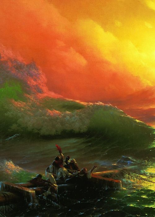 500x699 The Ninth Wave (Detail) Ivan Aivazovsky Oil On Canvas C. 1850 - Ninth Wave Painting