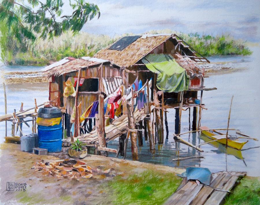 Nipa Hut Painting at PaintingValley.com | Explore collection of Nipa ...