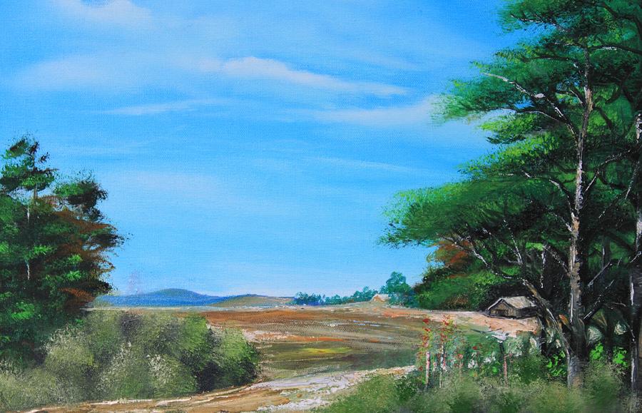 900x579 Nipa Hut In The Barrio Painting By Remegio Onia - Nipa Hut Painting