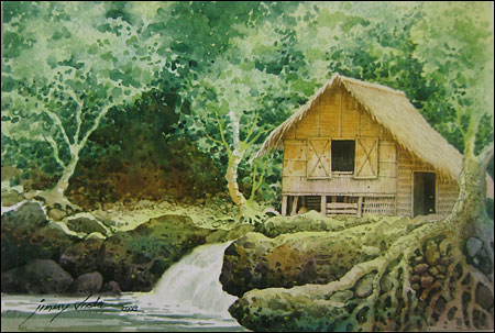450x303 Fiesta Mood - Nipa Hut Painting