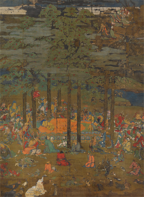 574x782 Painting Of The Buddha Attaining Nirvana - Nirvana Painting