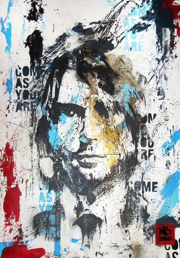 600x860 Kurt Cobain ^ ^ My Style Art And Ideas B - Nirvana Painting