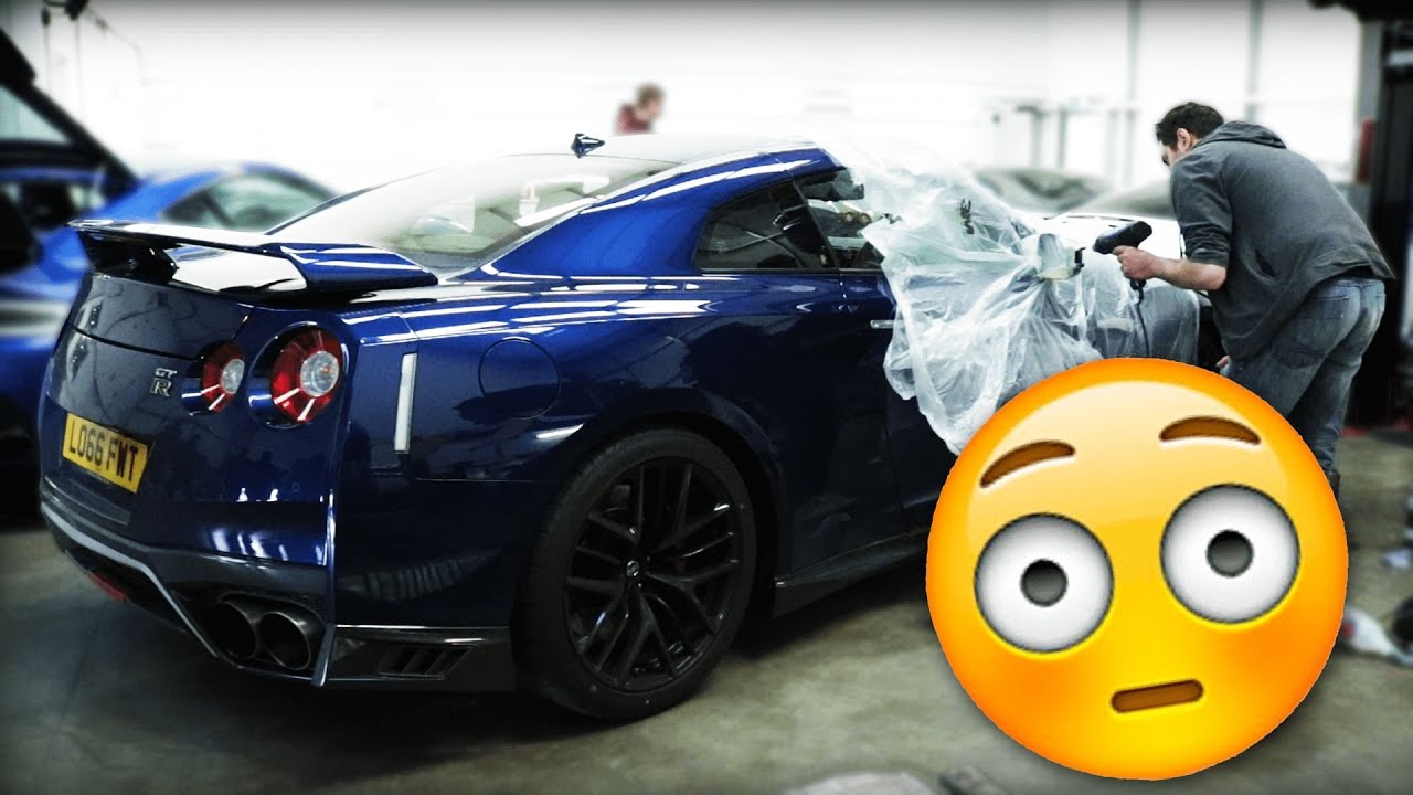 1280x720 Spray Painting A 2017 Nissan Gt R! - Nissan Gtr Painting