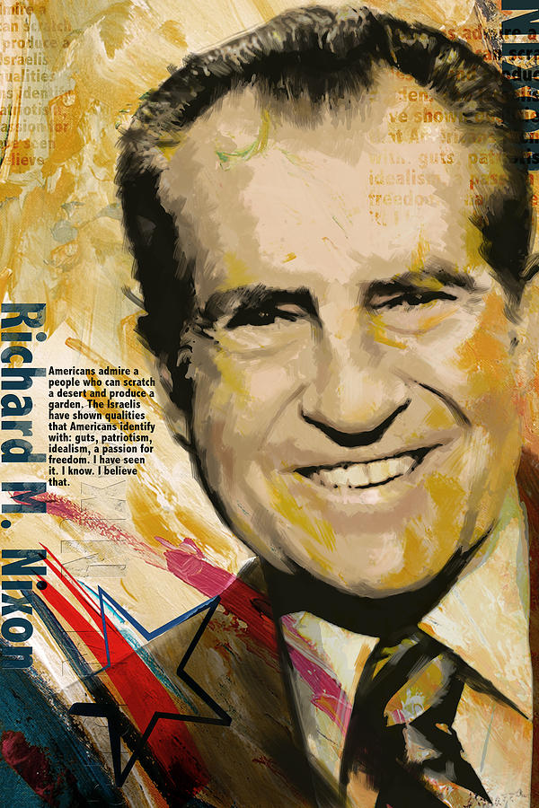 600x900 Richard Nixon Painting By Corporate Art Task Force - Nixon Painting