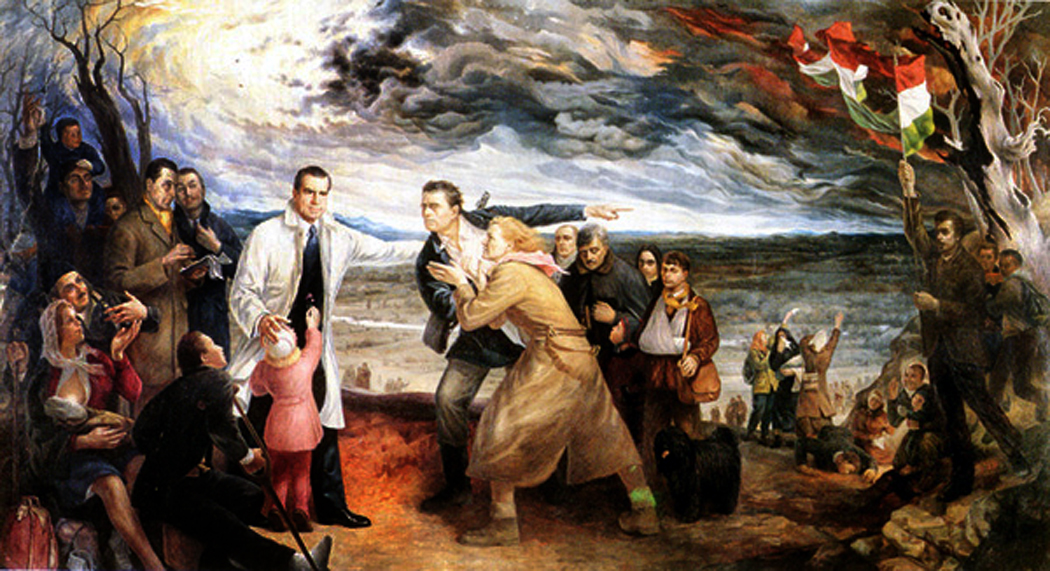 1050x571 Heroic Painting Richard Nilsen - Nixon Painting