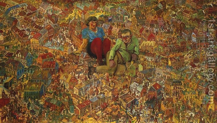750x427 Together, Painting No. 5 Edward Dwurnik Reproduction 1st Art Gallery - No 5 Painting