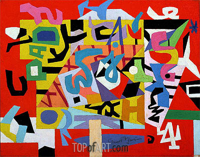 400x314 Pad No. 4 Stuart Davis Painting Reproduction 8591 Topofart - No Painting
