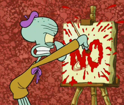 400x339 Painting No Gif By Spongebob Squarepants - No Painting