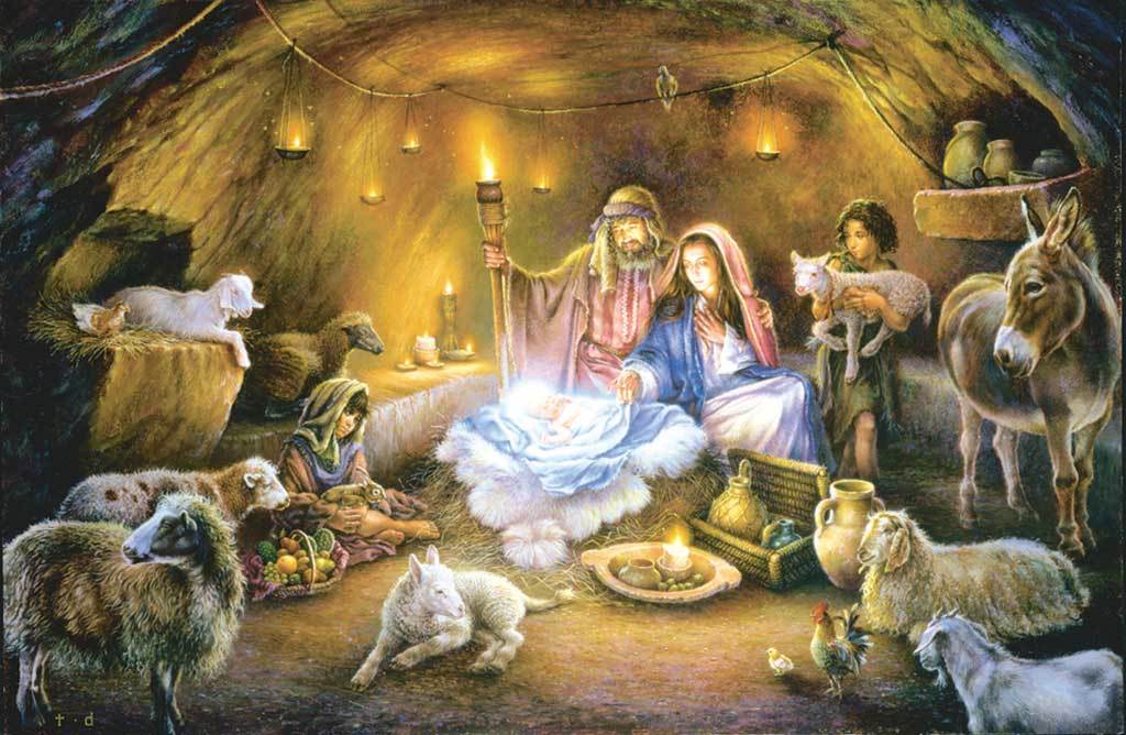 1024x668 No Room - No Room At The Inn Painting