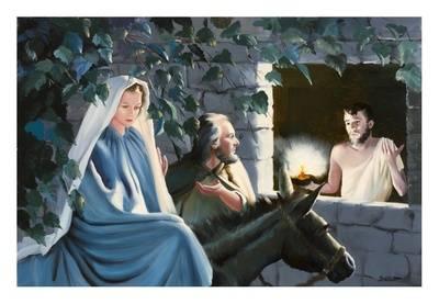 400x277 No Room - No Room At The Inn Painting