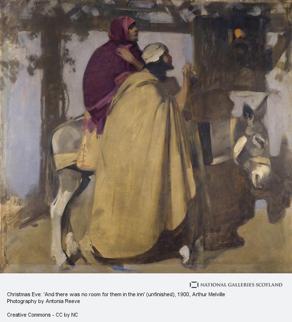 600x662 Christmas Eve - No Room At The Inn Painting