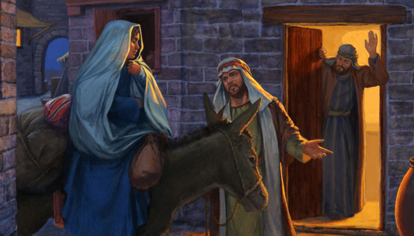 600x342 Is There Still No Room For Him - No Room At The Inn Painting