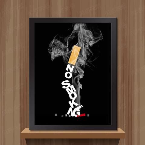 480x480 No Smoking Signs Canvas Triple Printings Unframed Living Room - No Smoking Painting