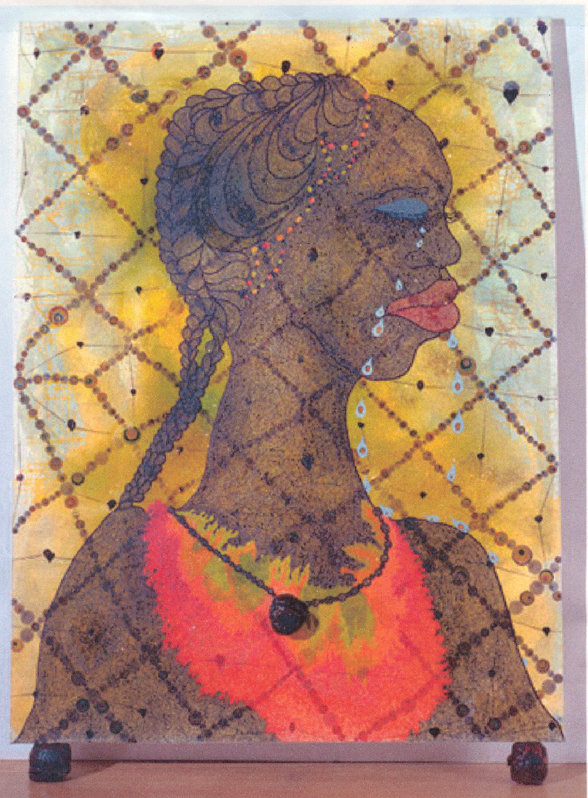 1162x1575 No Woman No Cry By Chris Ofili - No Woman No Cry Painting