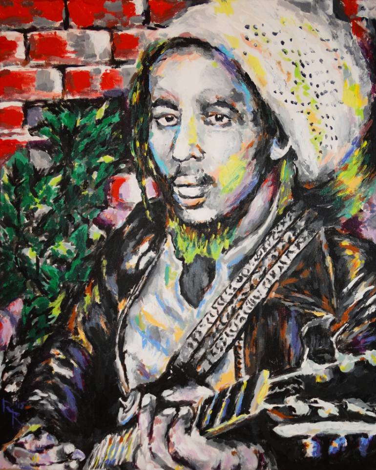 770x962 Saatchi Art Bob Marley Painting - No Woman No Cry Painting