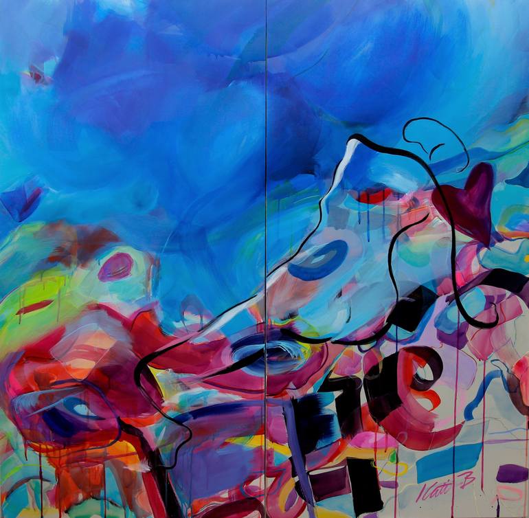 770x754 Saatchi Art No Woman No Cry Painting By Kati Bujna - No Woman No Cry Painting