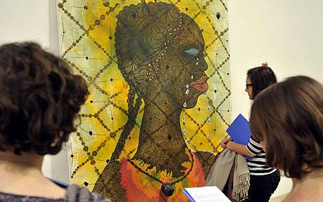 460x288 Chris Ofili Modern Master Of Radiant Colour - No Woman No Cry Painting