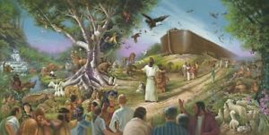 300x151 Elfred Lee's The Invitation - Noah From The Bible Painting