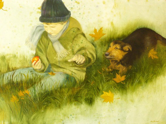 570x424 Buy Noah With His Dog - Noah Painting