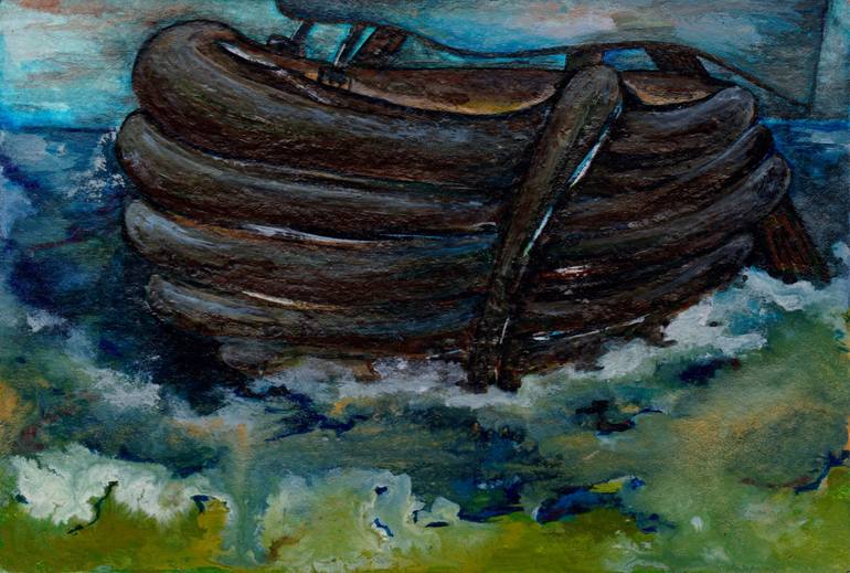 770x519 Saatchi Art Noah Ark Painting By Larisa Bartaseviciene - Noahs Ark Painting
