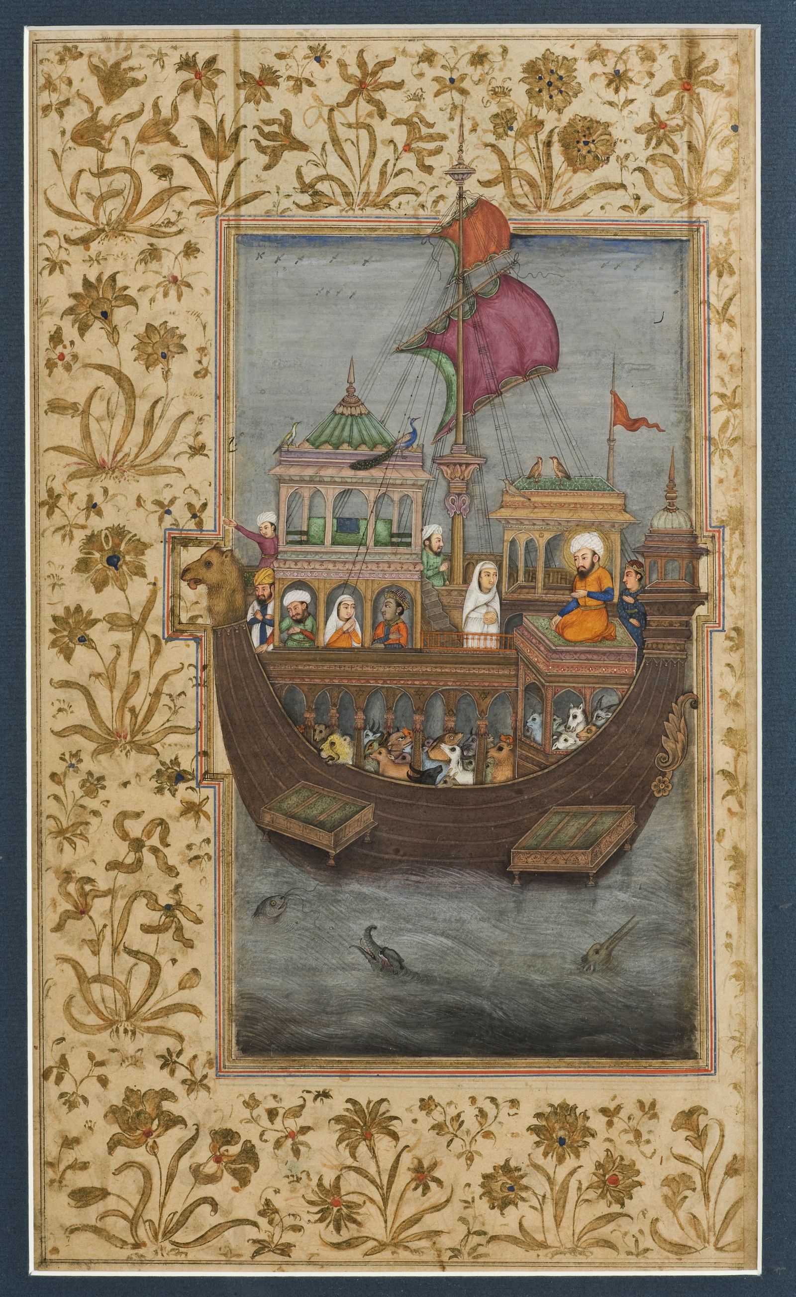 1600x2605 Aampj Speelman Oriental Art Indian Works Of Art A Mughal - Noahs Ark Painting