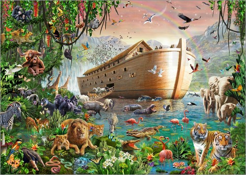 500x355 Adrian Chesterman Noah's Ark Poster Posterlounge - Noahs Ark Painting