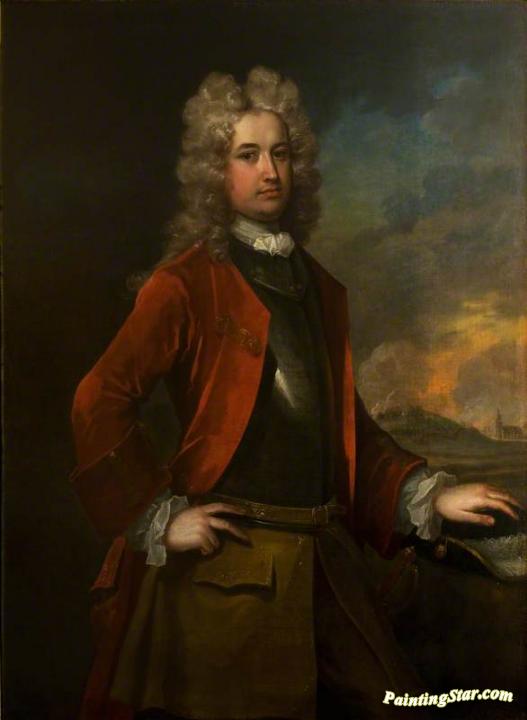 527x720 Portrait Of A Nobleman Artwork By Sir Godfrey Kneller Oil Painting - Nobleman Painting