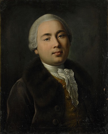 381x470 Portrait Of A Russian Nobleman After A 1757 Painting By K.j - Nobleman Painting