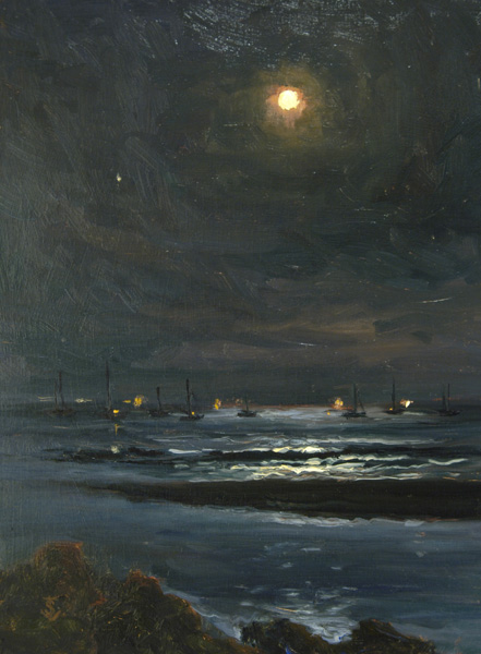 441x600 Oil Painter Thomas Van Stein How To Paint Night Scenes - Nocturne Painting