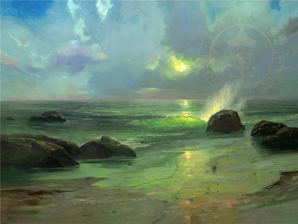 1200x903 Pacific Nocturne Limited Edition Art The Thomas Kinkade Company - Nocturne Painting