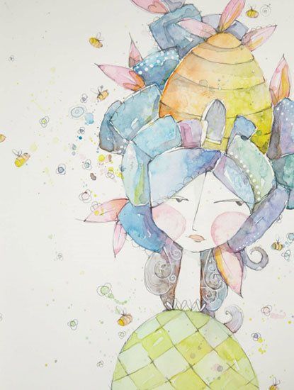 415x550 You Have No Idea How Many Amazing Ideas I Have Buzzing In My - Noggin Painting