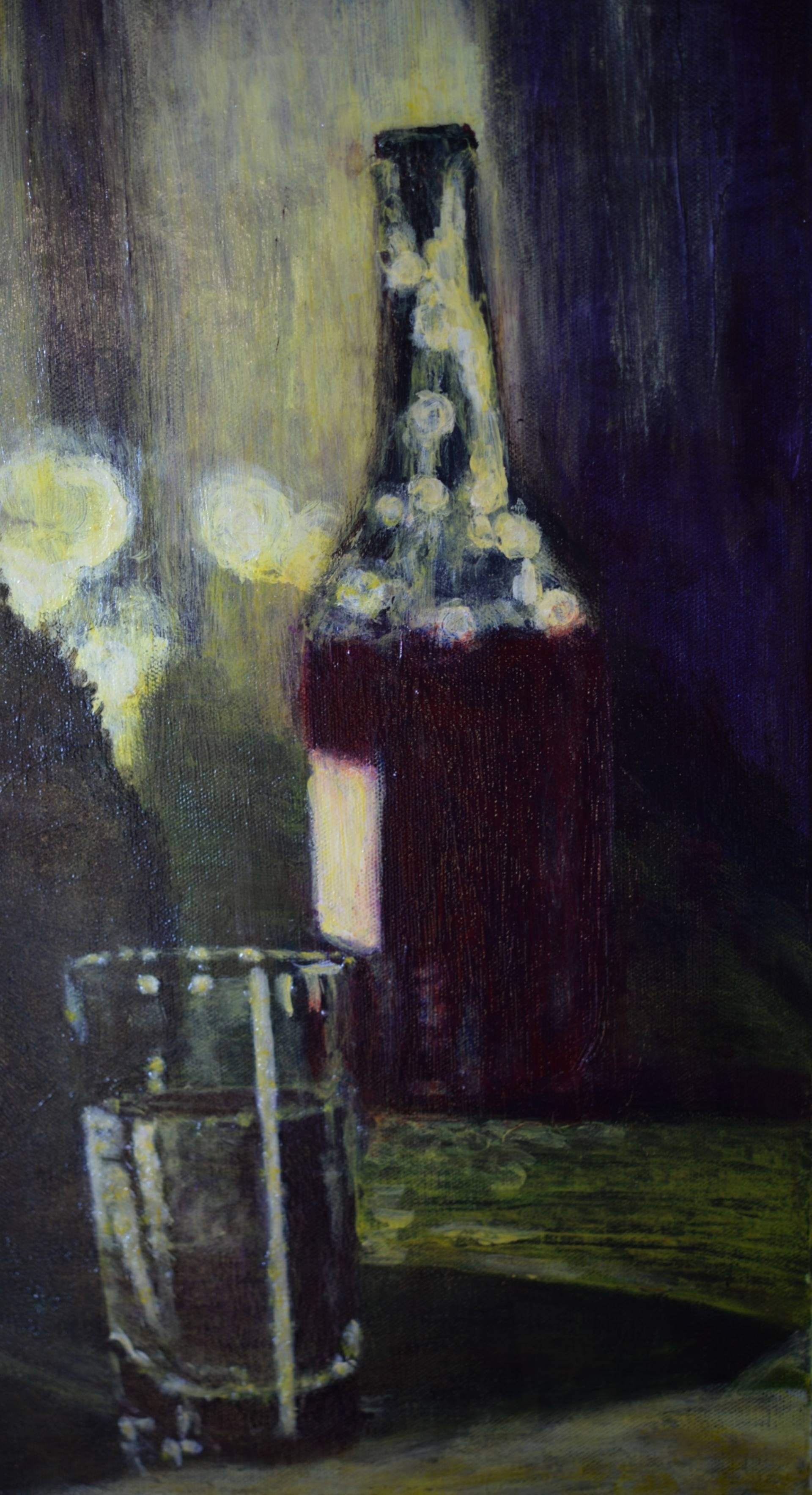 1920x3533 Saatchi Art Retro Bar Scene 1940s Hollywood Film Noir - Noir Painting