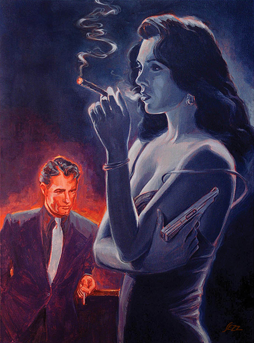 520x700 Film Noir Paintings Fine Art America - Noir Painting