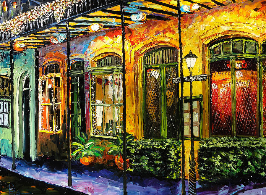900x659 New Orleans Original Painting Painting By Beata Sasik - Nola Painting