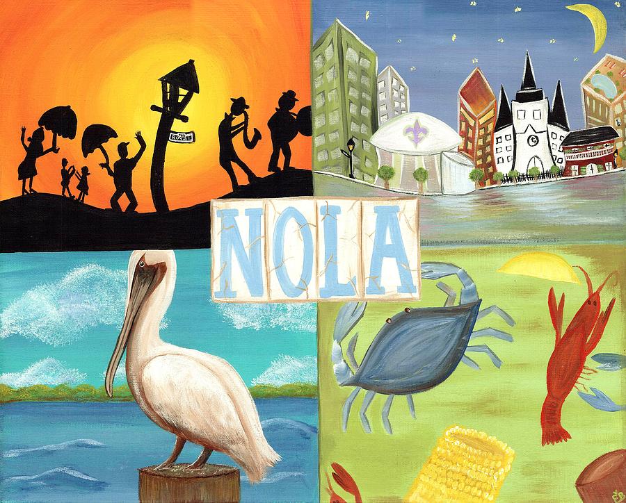 900x724 New Orleans Pelicans Paintings Fine Art America - Nola Painting