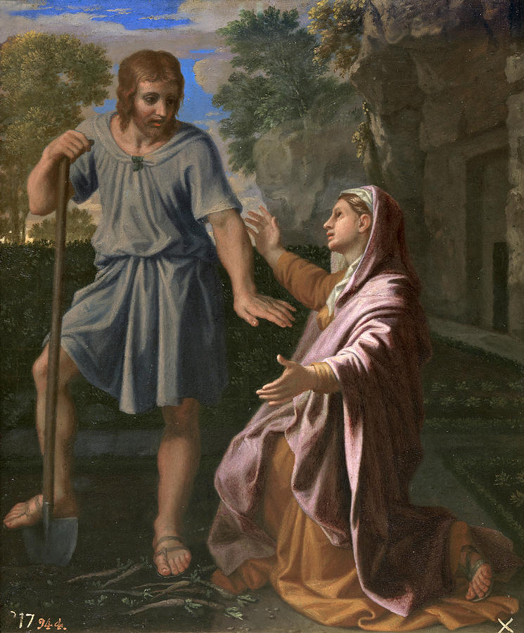 745x900 Noli Me Tangere Painting By Nicolas Poussin - Noli Me Tangere Painting