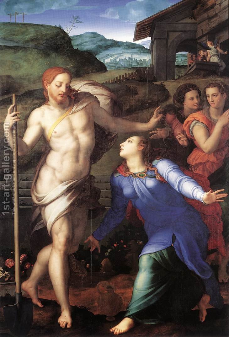 730x1074 Noli Me Tangere (Touch Me Not) Agnolo Bronzino Reproduction 1st - Noli Me Tangere Painting