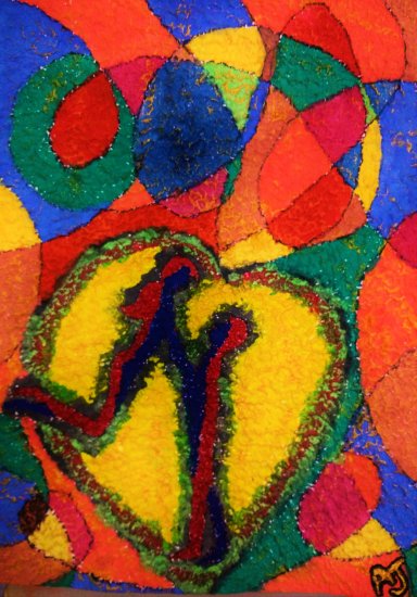 384x550 Normal Paint Color Is Used For This Painting And Crumpled Paper Is - Normal Painting