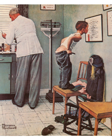 360x450 It's A Beautiful Life! Norman Rockwell On Google - Norman Rockwell Dentist Painting