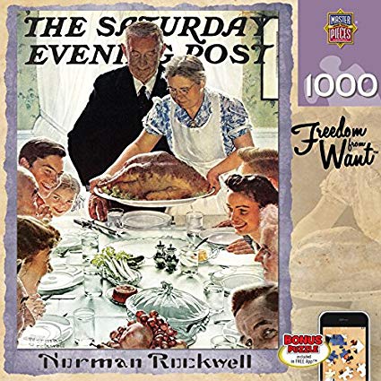 425x425 Masterpieces Saturday Evening Post Freedom From Want - Norman Rockwell Dentist Painting