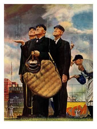 338x450 Tough Call - Norman Rockwell Painting