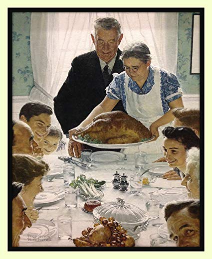 425x520 Norman Rockwell Freedom From Want American Happy - Norman Rockwell Painting