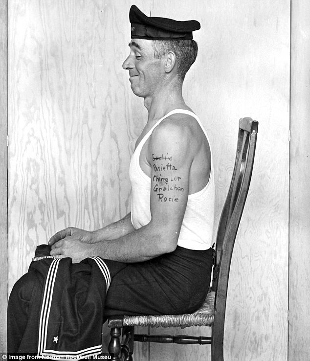 634x738 Revealed The Real Life Muses Norman Rockwell Used To Create His - Norman Rockwell Sailor Painting