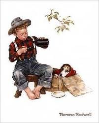 201x250 Norman Rockwell By Sally - Norman Rockwell Veterinarian Painting