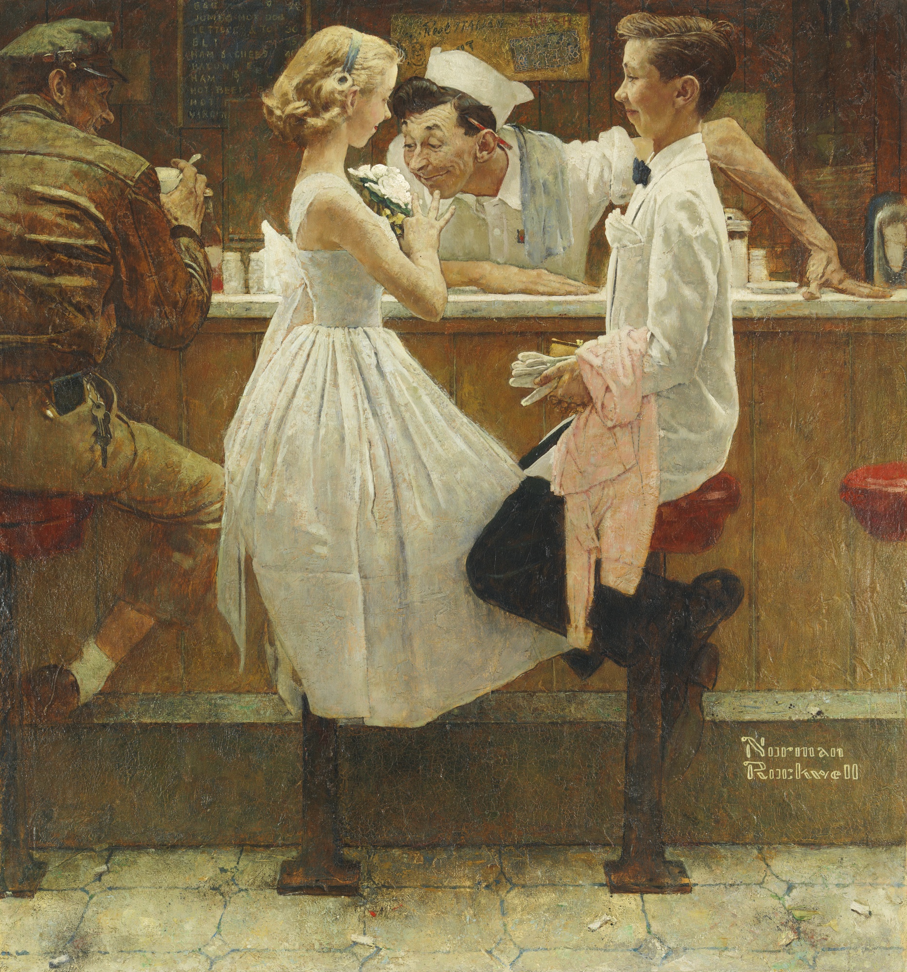 1866x2000 Rockwell, Norman Graphic Design, Illustration The Red List - Norman Rockwell Veterinarian Painting