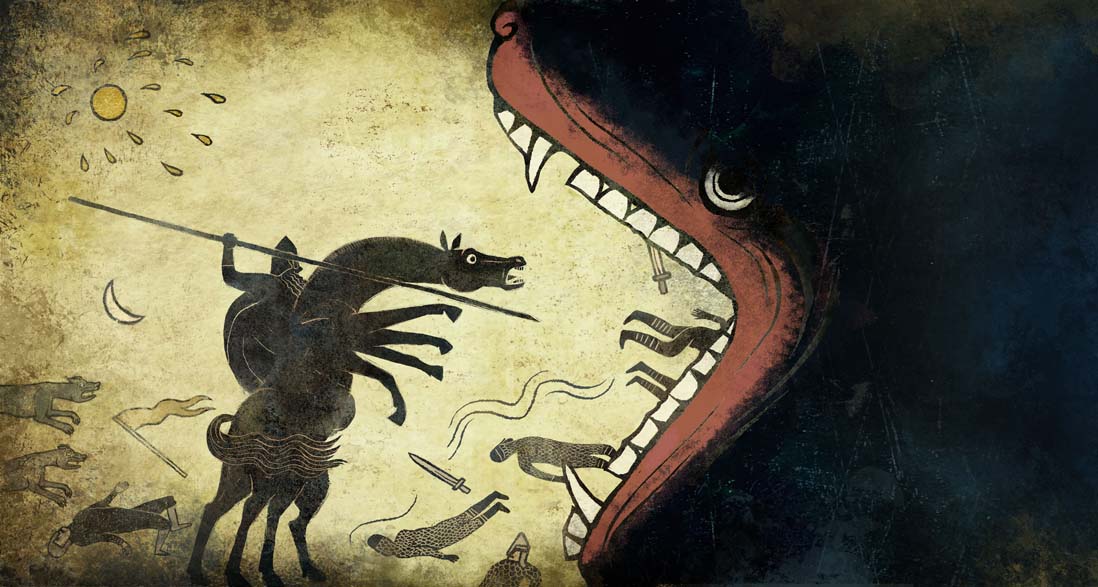 1098x587 Norse Mythology E Mage - Norse Mythology Painting