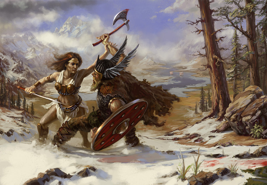 900x623 Wrath Of The Valkyrie By Wildweasel339 - Norse Valkyrie Painting