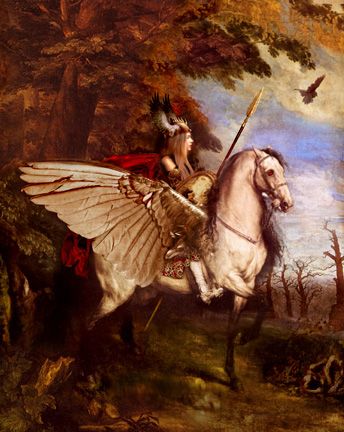 344x432 Nordicviking Dragons - Norse Valkyrie Painting