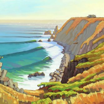 333x333 California Coastal Matt Beard Art - North Coast Painting
