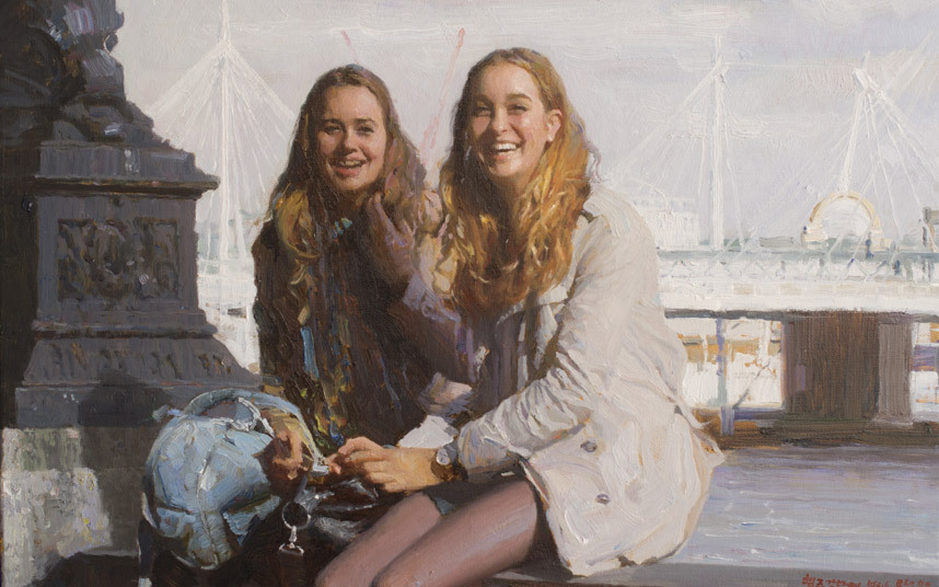 858x536 North Korean Artists Display Paintings - North Korean Painting